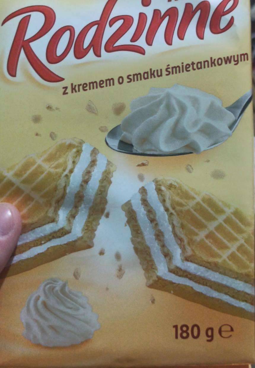 Фото - Wafle rodzinne z kremem o smaku śmietankowym Sondey