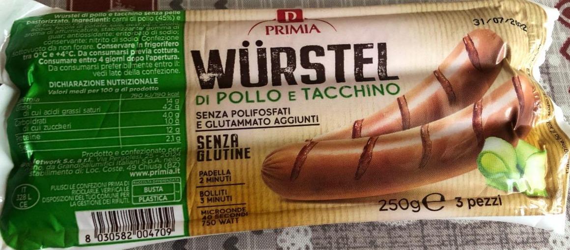 Фото - Wurstel di Pollo e Tacchino Primia