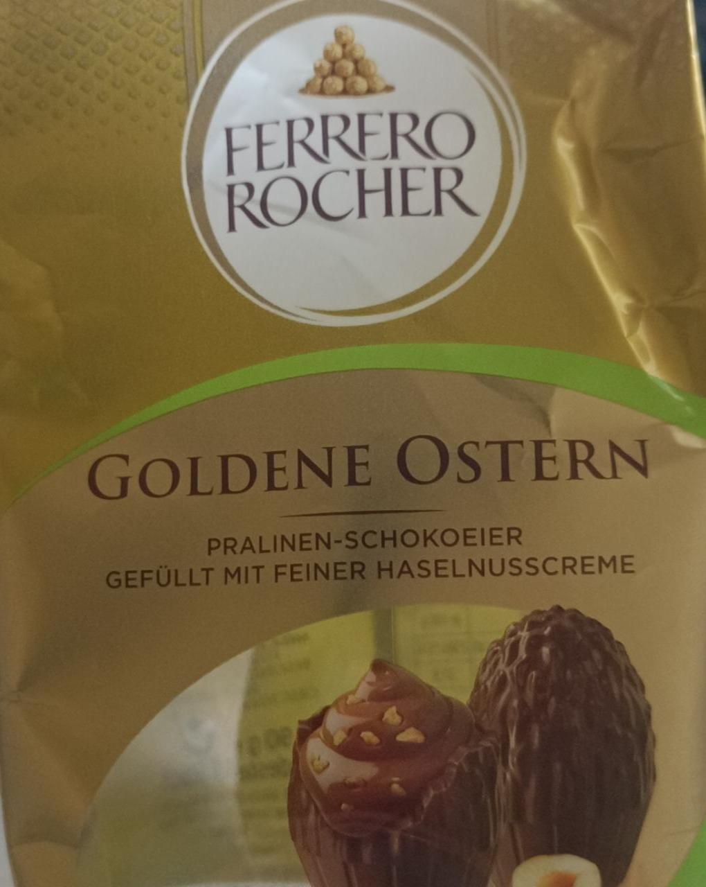 Фото - Goldene ostern pralinen-schokoeier gefullt mit feiner haselnusscreme Ferrero Rocher