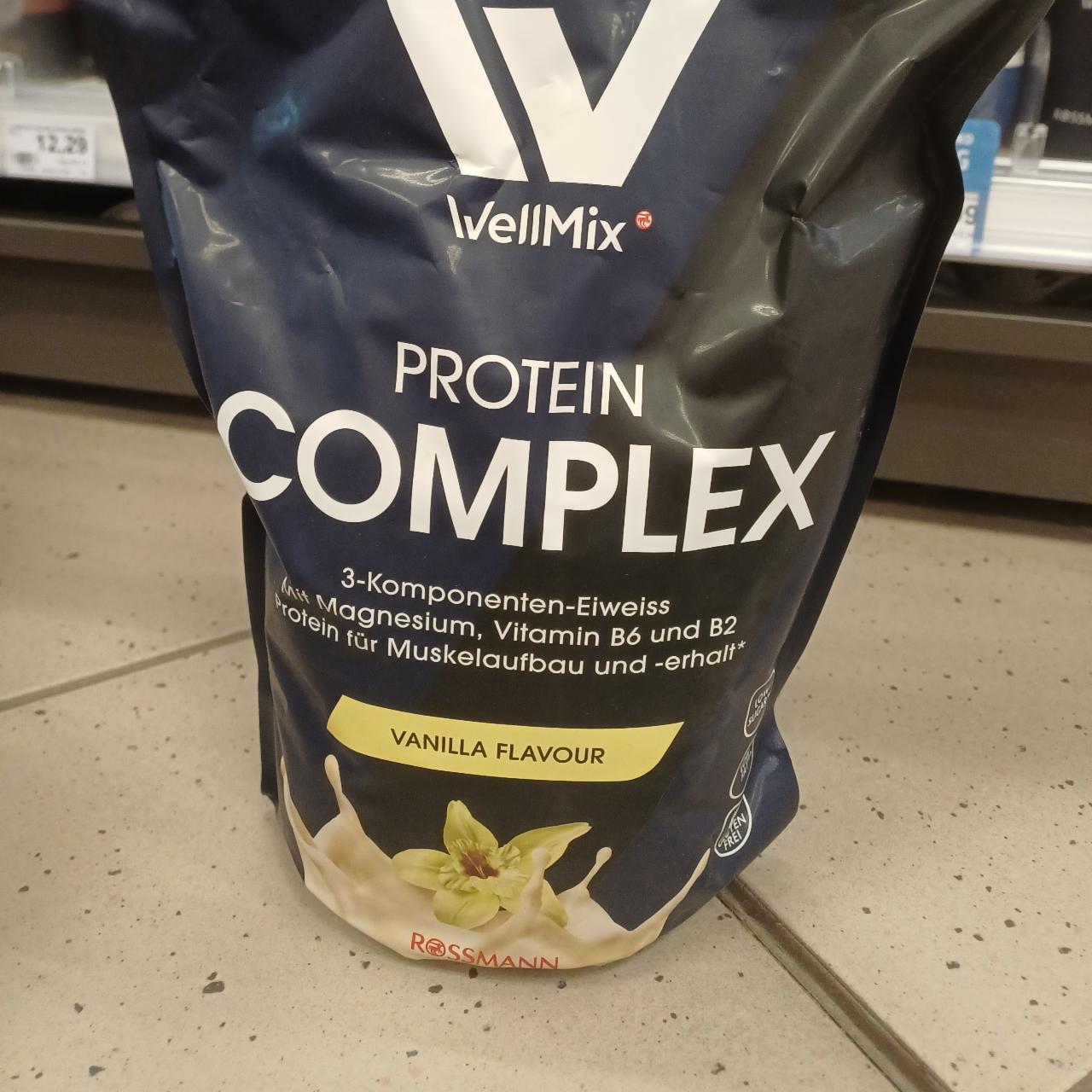 Фото - Protein complex 4-Komponenten-Eiweiß mit Magnesium Vitamin B6 und B2 vanilla flavour WellMix