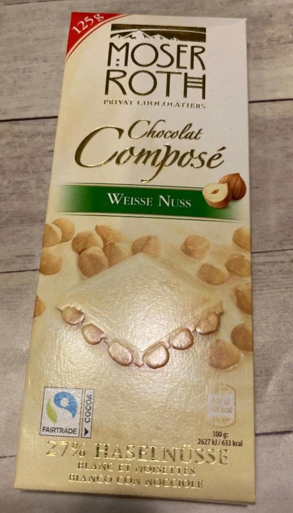 Фото - Chocolat Compose Weiss Nuss Moser Roth