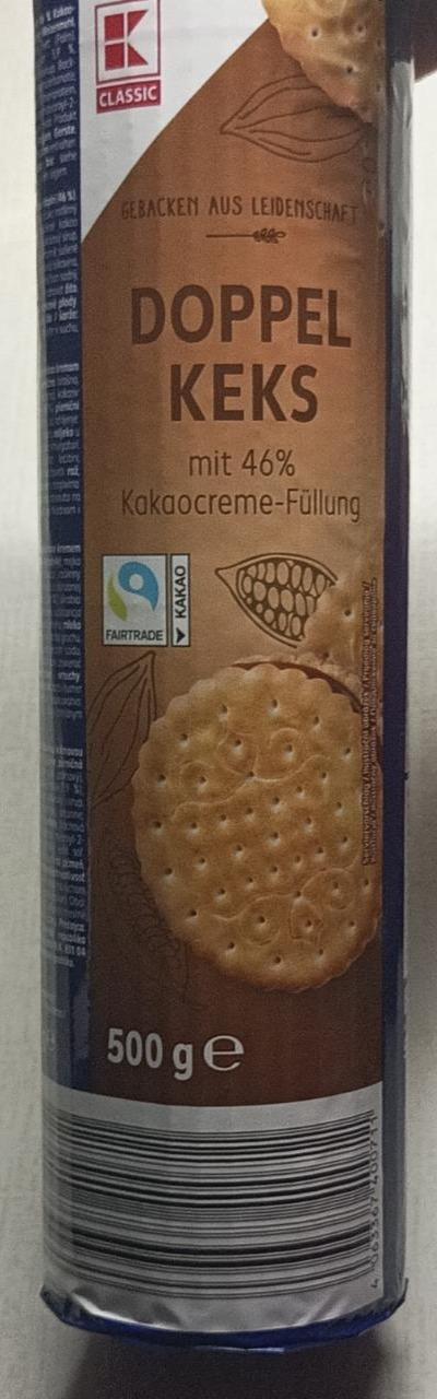 Фото - Doppel Keks mit 46% Kakaocreme-Füllung K-Classic