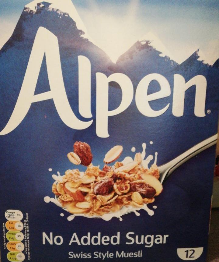 Фото - Мюсли без добавления сахара snake Muesli No Added Sugar Alpen