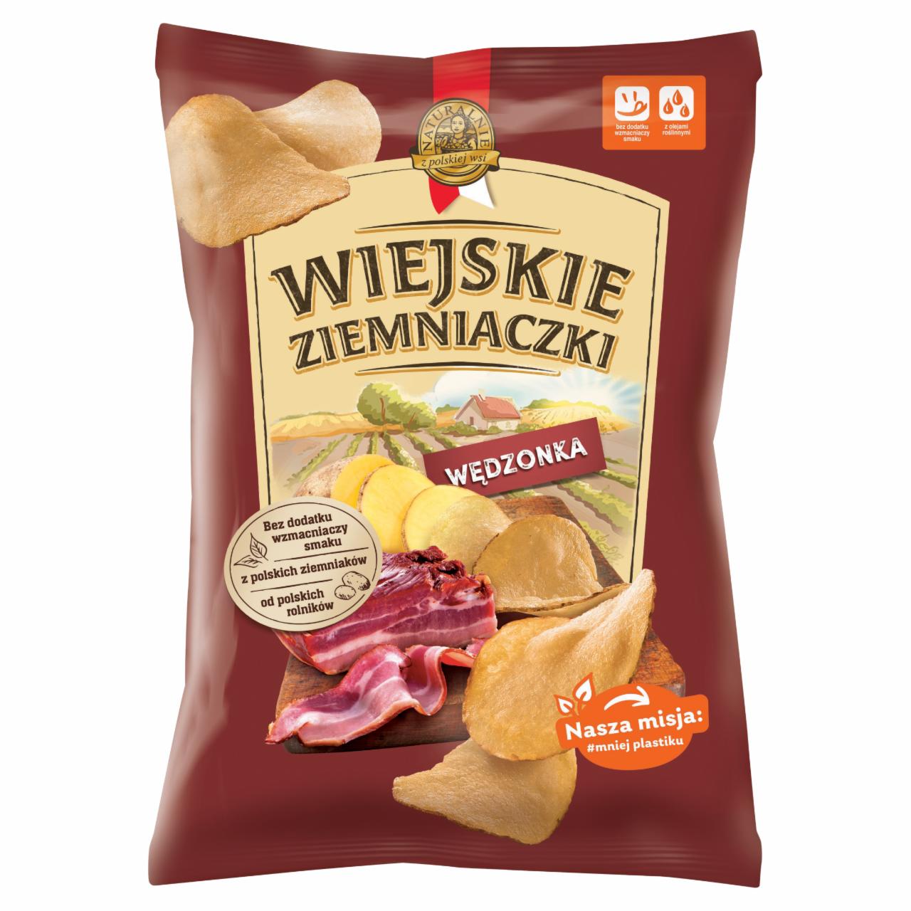 Фото - Chipsy ziemniaczane o smaku wędzonki Wiejskie Ziemniaczki