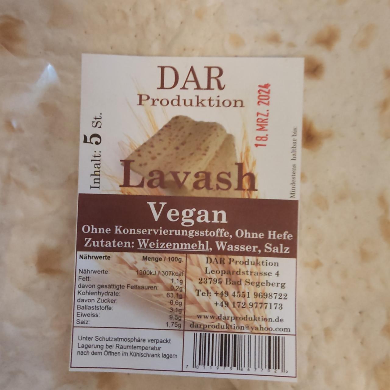 Фото - Lavash vegan Dar Produktion