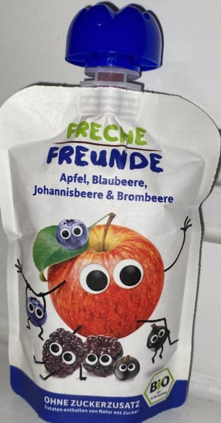 Фото - Squeeze Mush (Apfel,Blaubeere, Johannisbeere&Brombeere) Freche Freunde