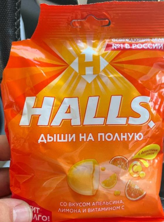 Фото - Леденцы Освежающие Со Вкусом Апельсина Halls