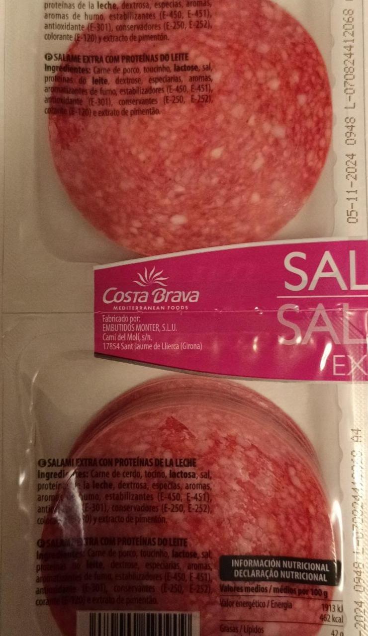 Фото - Salami extra con proteinas de la leche Costa Brava