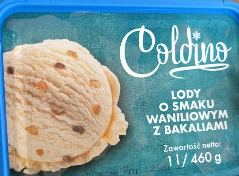 Фото - Lody o smaku waniliowym z bakaliami Coldino