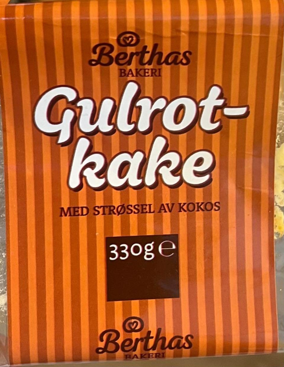 Фото - Gulrot-kake med strøssel av kokos Berthas