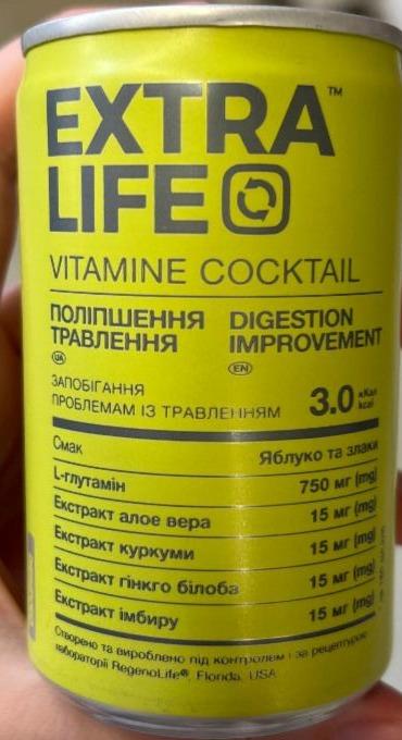 Фото - Vitamine cocktail яблоко и злаки Extra Life