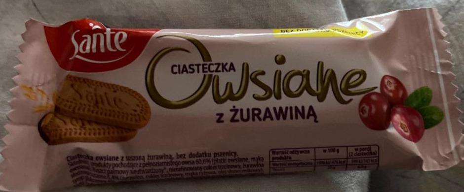 Фото - Ciasteczka owsiane z żurawiną Sante