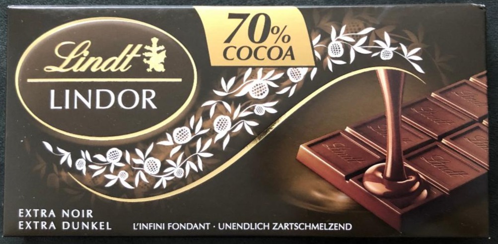 Фото - Chocolate Dark 70% Cacao 70% Lindor Lindt