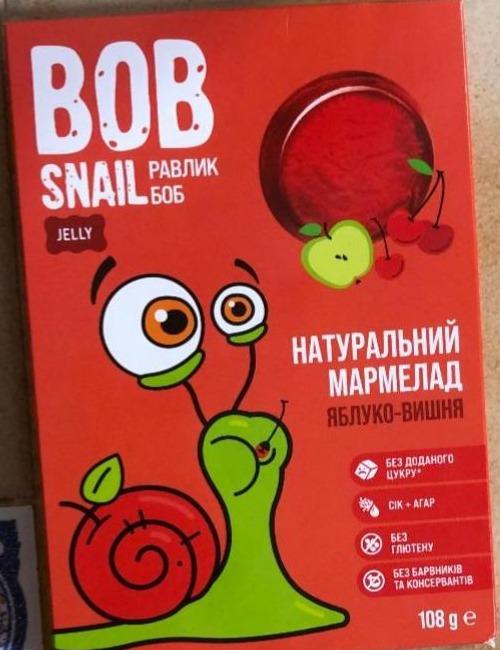 Фото - Мармелад фруктовый яблоко-вишня Bob snail