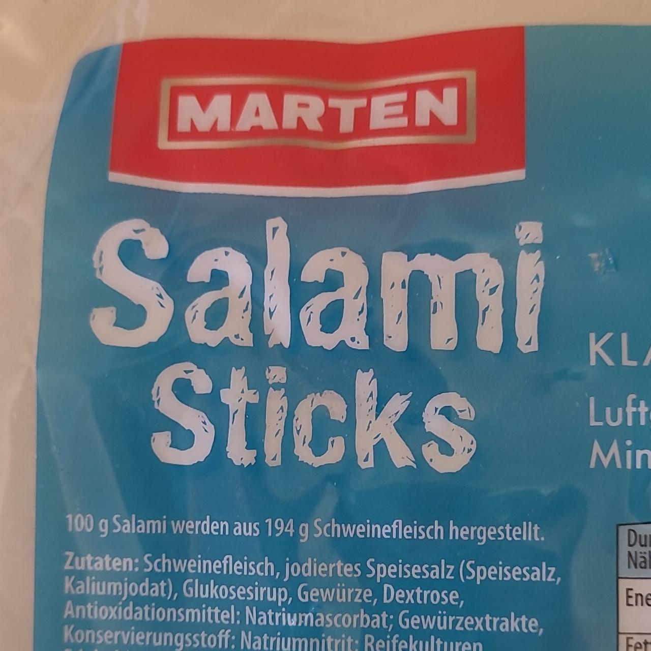 Фото - Salami sticks klassik Marten