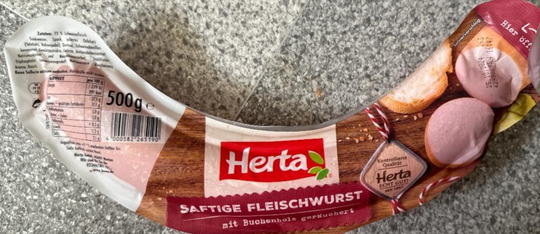 Фото - Saftige fleischwurst mit buchenholz geräuchert Herta