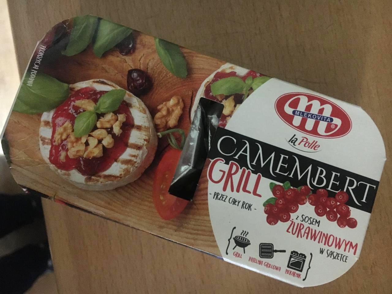 Фото - Сыр с плесенью с клюквенным соусом Camembert Grill La Polle Mlekovita