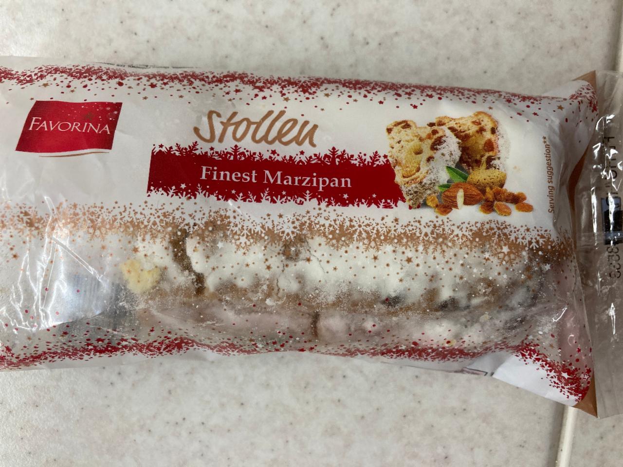 Фото - Марципановый штрудель с изюмом и цукатами Stollen Finest Marzipan Favorina