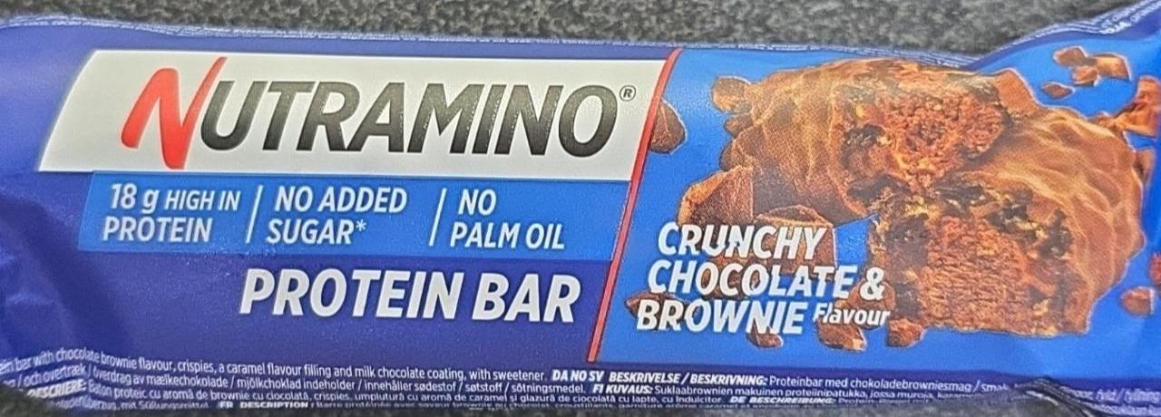 Фото - Protein bar crunchy chocolate & brownie flavour Nutramino