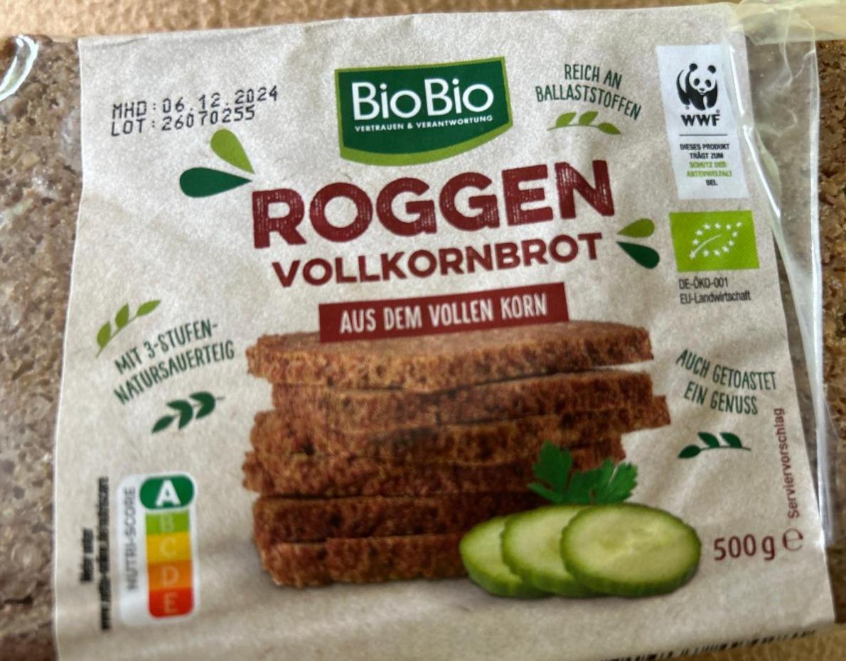 Фото - Roggen vollkornbrot aus dem vollen korn Bio bio