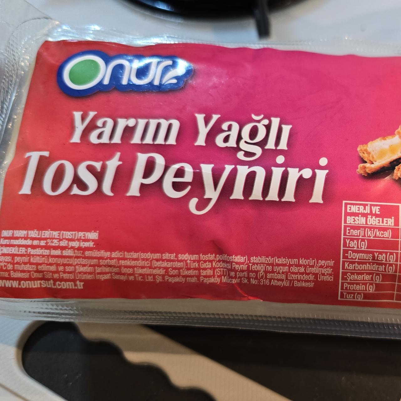 Фото - Yarım yağlı tost peyniri Онур