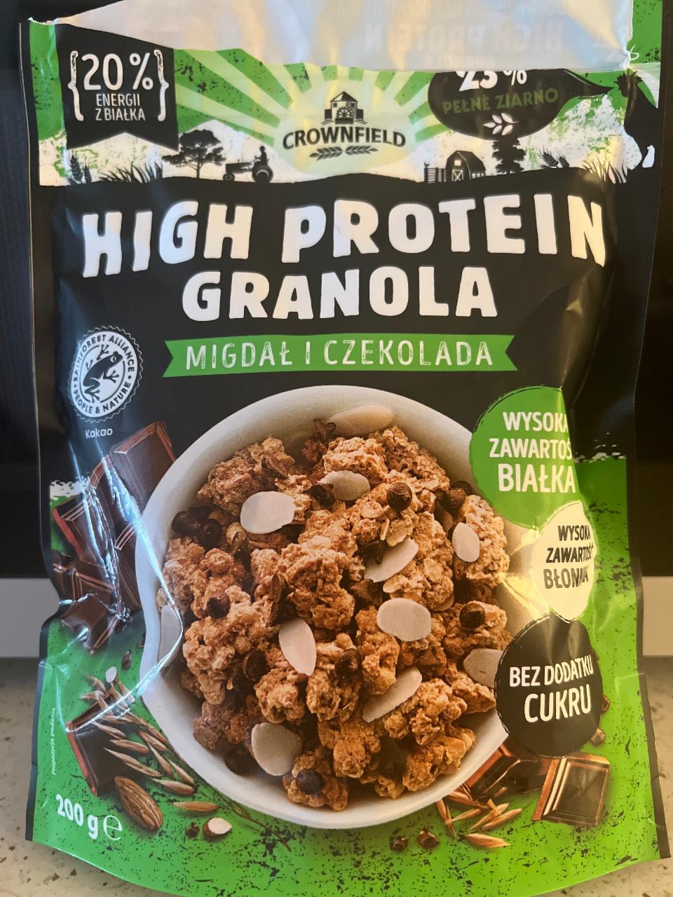 Фото - High protein granola migdał i czekolada Crownfield