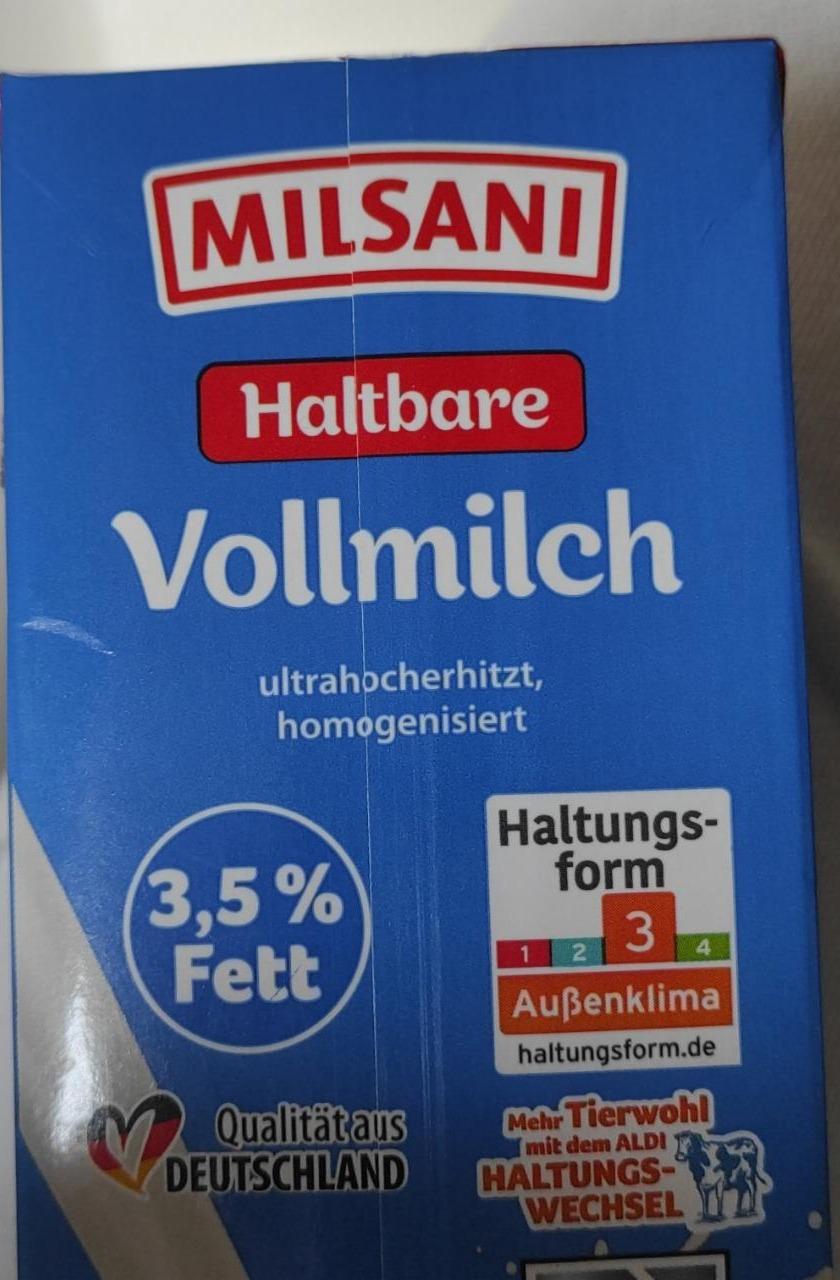 Фото - Haltbare Vollmilch 3.5% Milsani