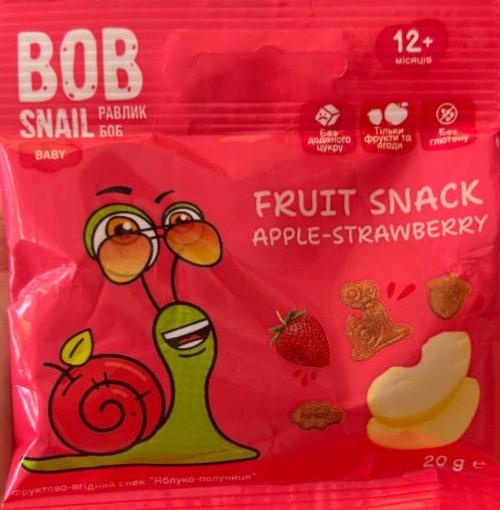 Фото - Fruit snack apple-strawberry Bob snail