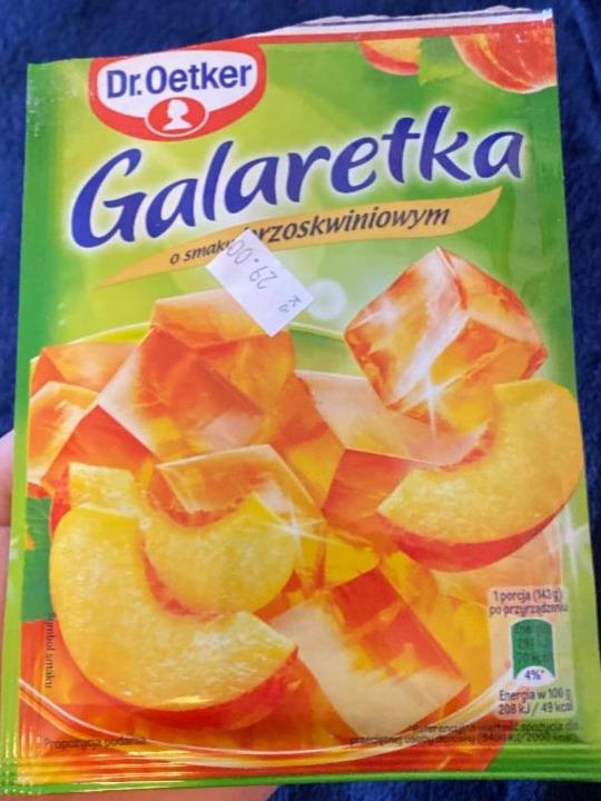 Фото - Galaretka peach flavoured jelly Dr. Oetker