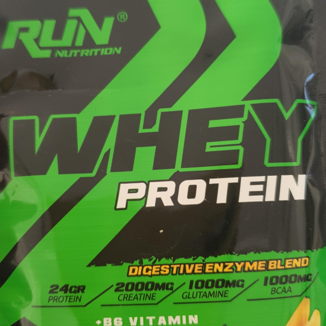 Фото - Whey protein banana flavor Run nutrition