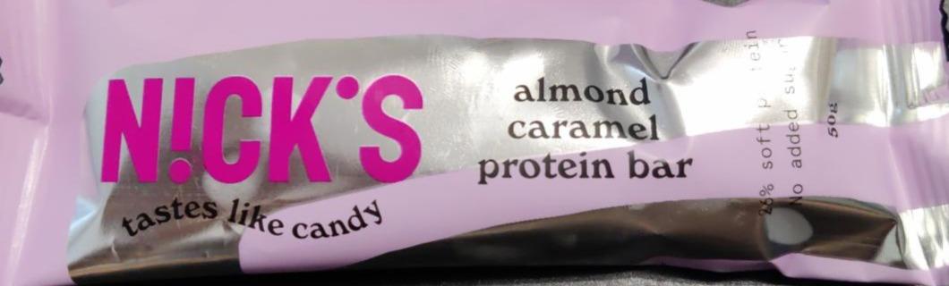 Фото - Almond caramel protein bar Nick's