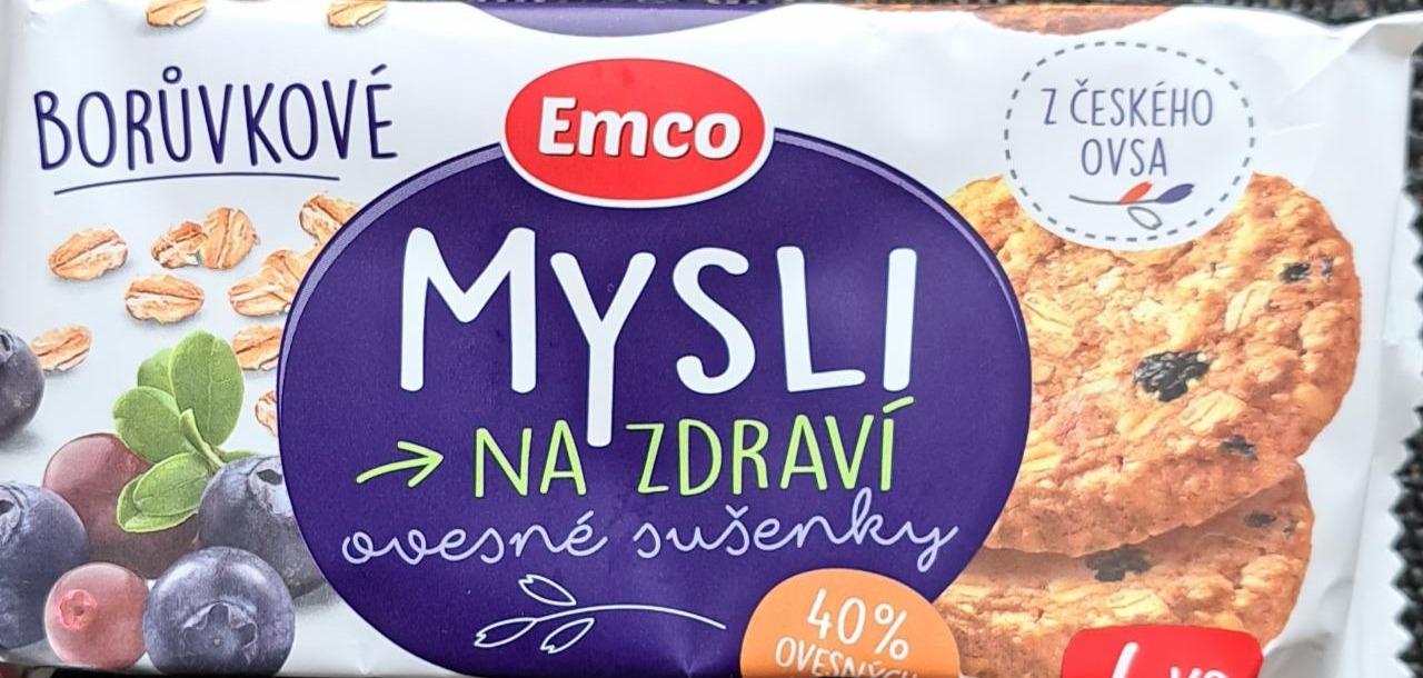 Фото - Mysli na zdraví ovesné sušenky borůvkové Emco