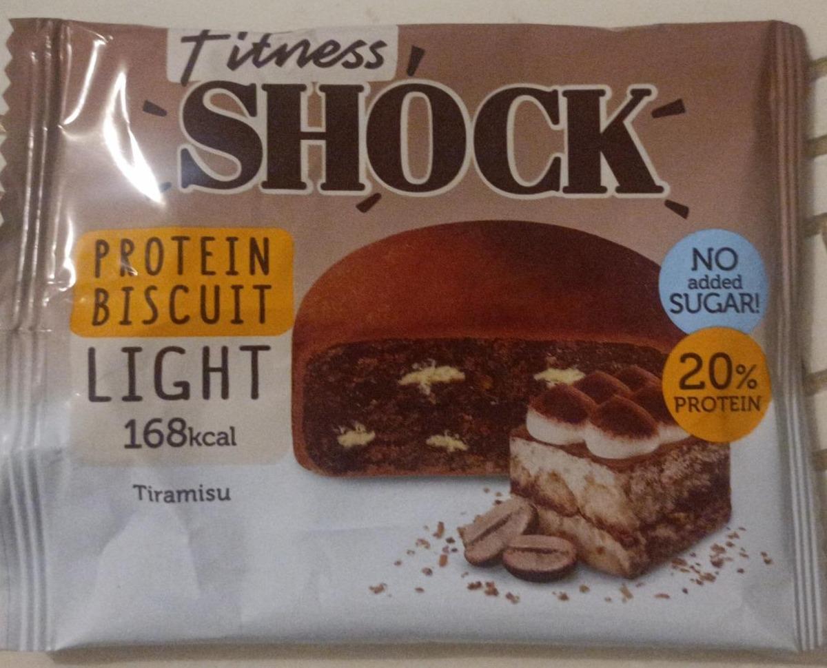 Фото - Protein biscuit light tiramisu FitnesShock