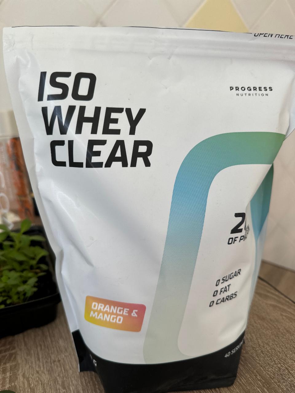 Фото - Iso whey clear red fruit ly&kiwi Progress nutrition