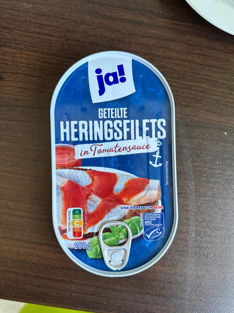 Фото - Geteilte Heringsfilets in Tomatensauce Ja!