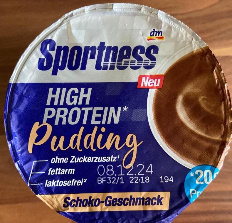 Фото - Hight protein pudding schoko-geschmack dm Sportness