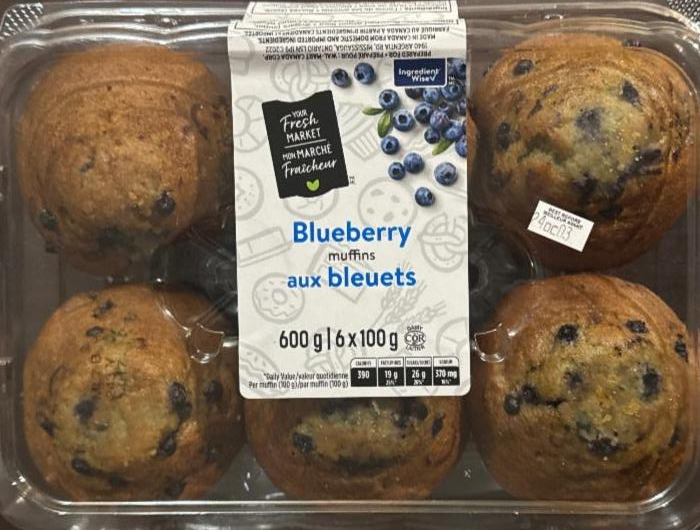 Фото - Blueberry muffins aux bieuets Your Fresh Market