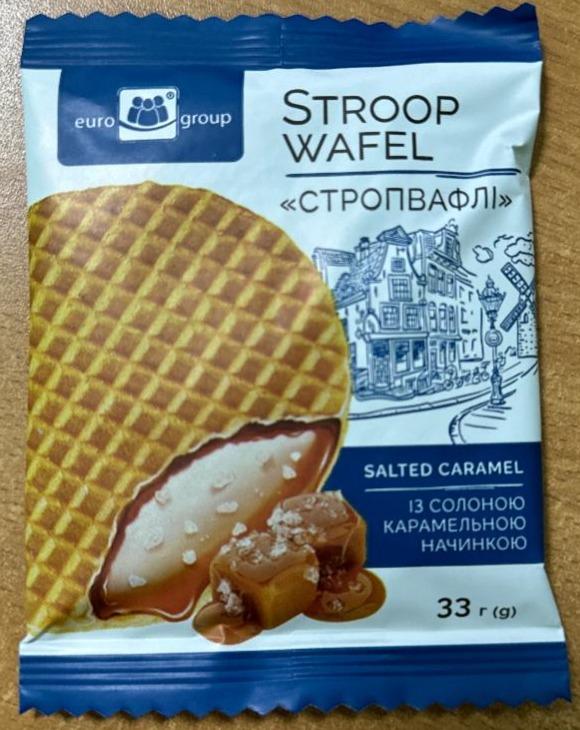 Фото - Stroop wafel salted caramel Euro Group