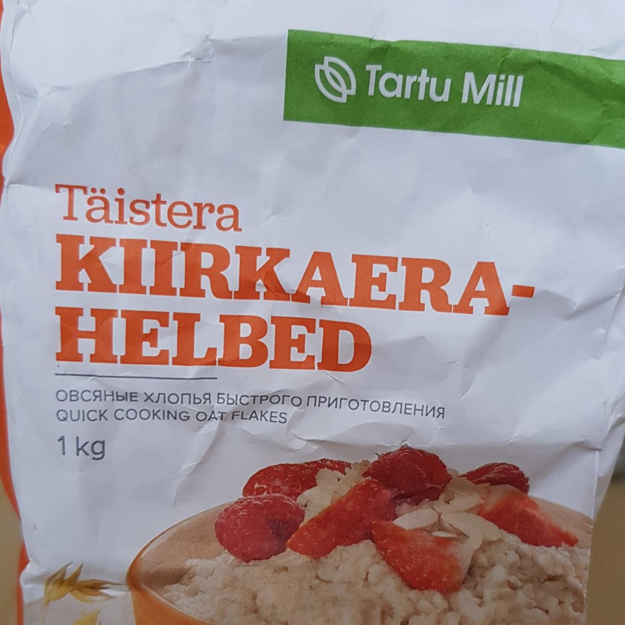 Фото - Täistera kiirkaera- helbed овсяные хлопья быстрого приготовления Tartu Mill