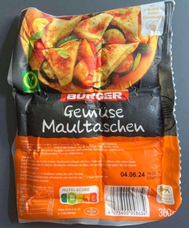 Фото - Gemüse maultaschen Bürger