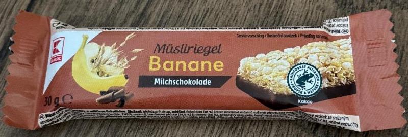 Фото - Muesliriegel banana milchschokolade K-Classic