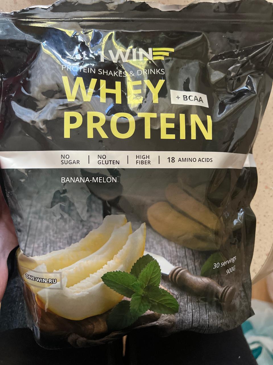 Фото - Whey protein banana-melon 1Win