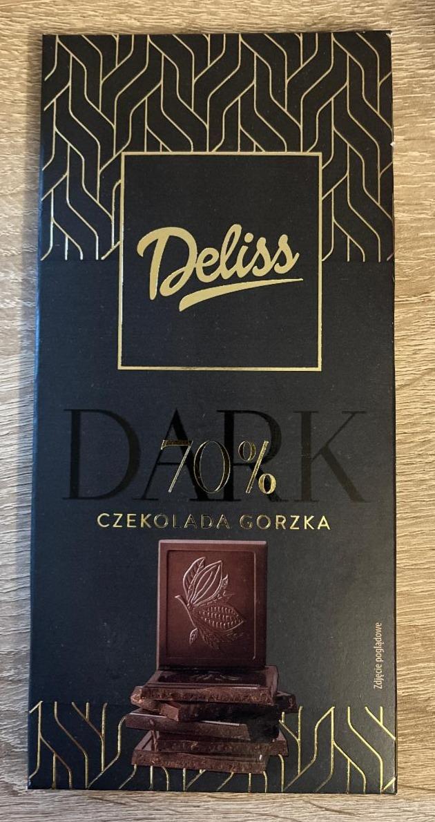 Фото - Dark czekolada gorzka 70% Deliss