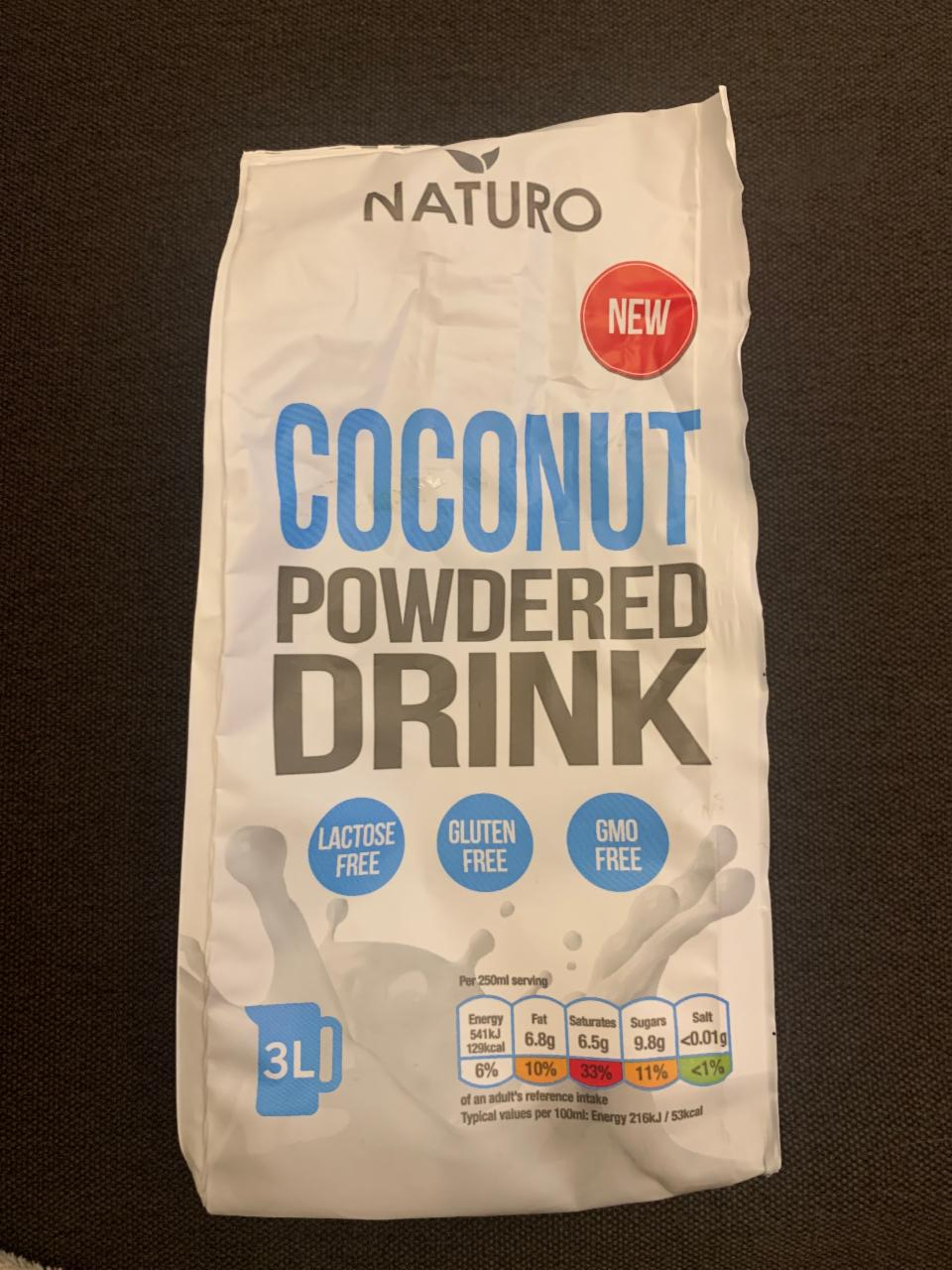 Фото - Сухое кокосовое молоко Coconut Powdered Drink Naturo