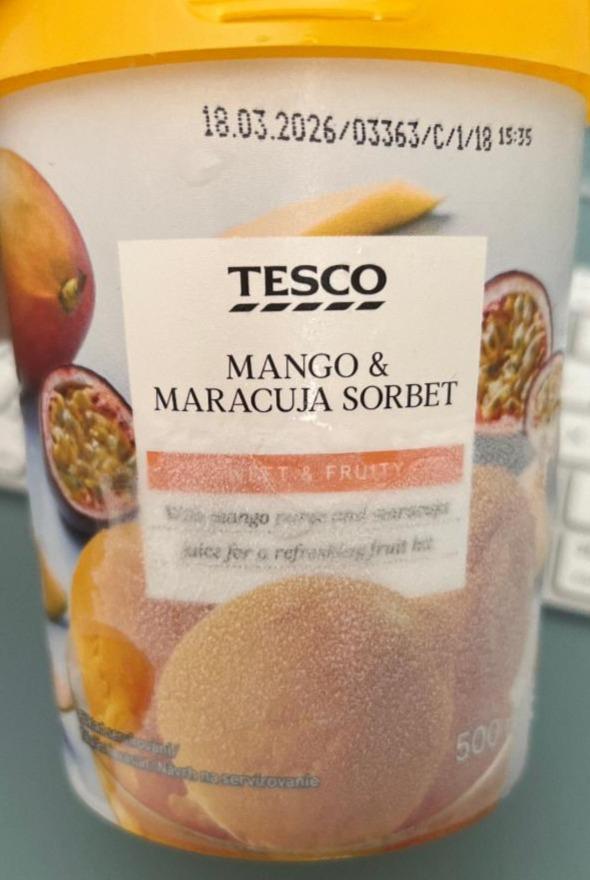 Фото - Mango Marakuja sorbet Tesco