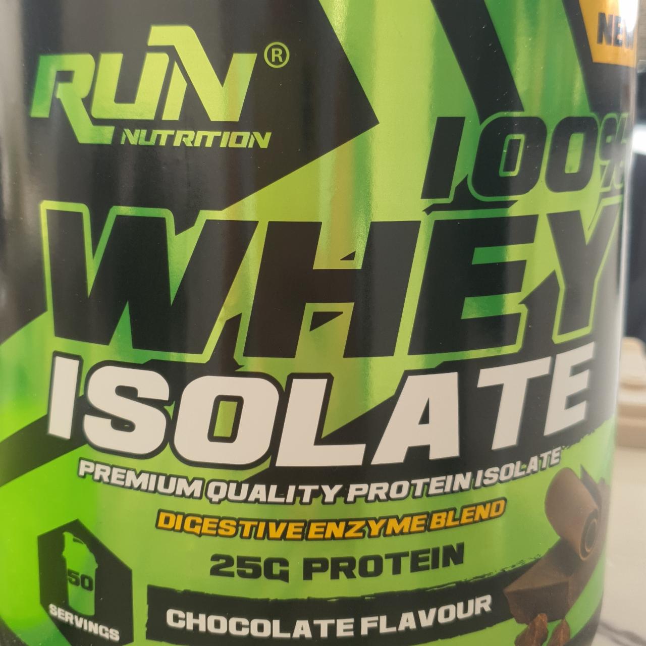 Фото - 100% Whey isolate chocolate flavour Run nutrition