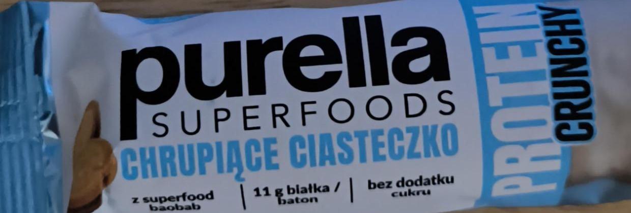 Фото - Protein crunchy chrupiace ciasteczko Purella Superfoods