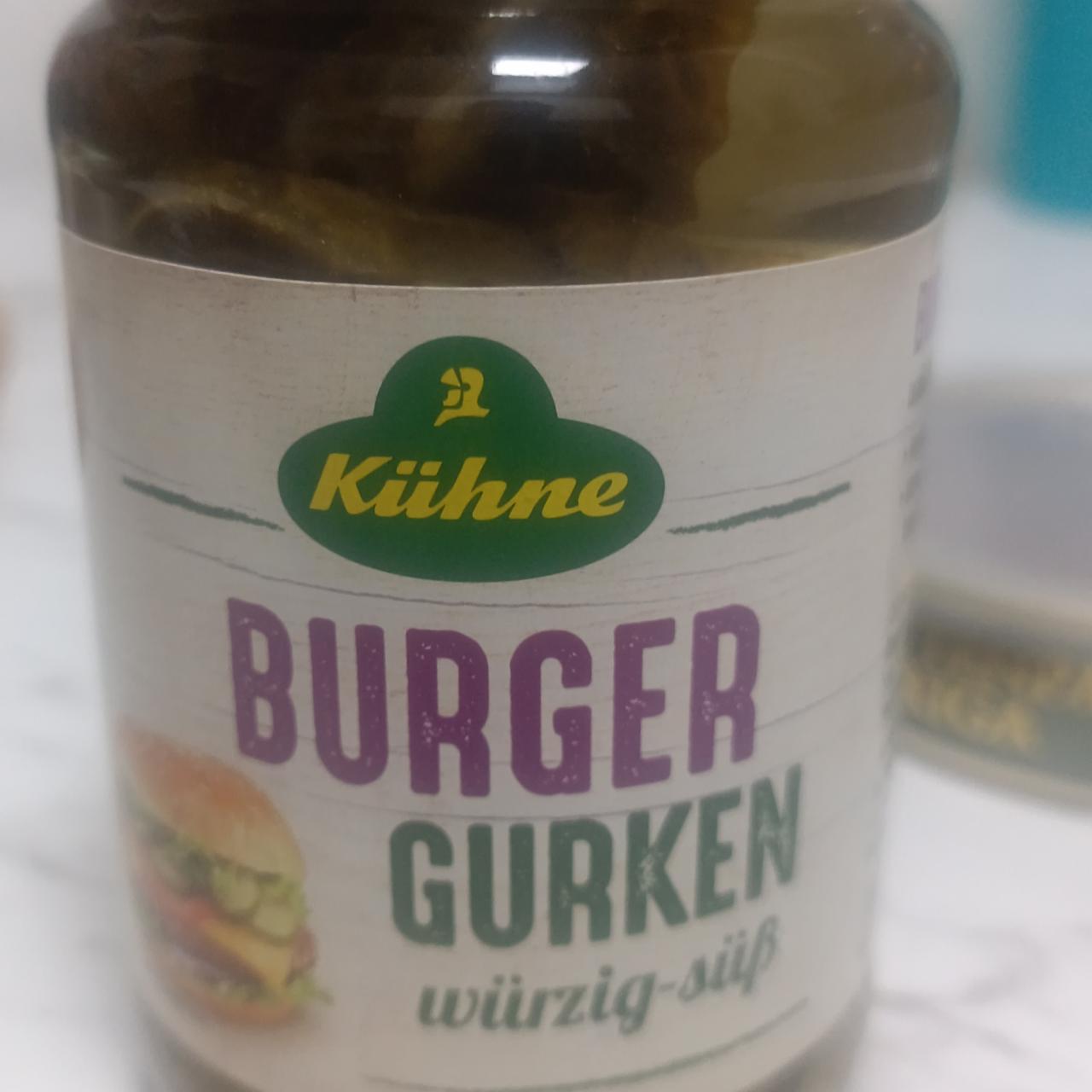 Фото - Burger Gurken würzig-süß Kühne