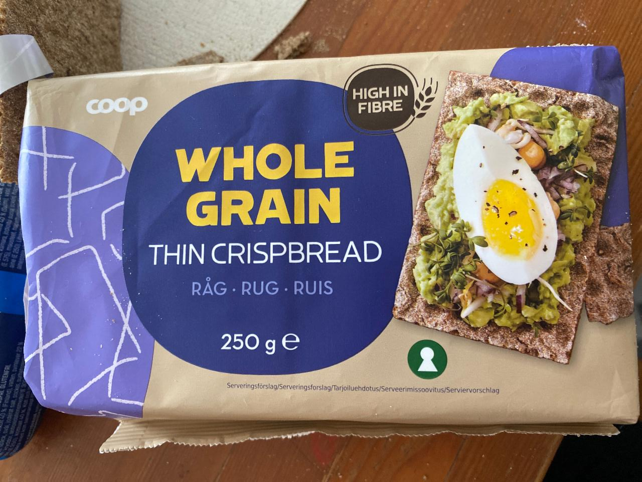 Фото - Whole grain thin crispbread Coop