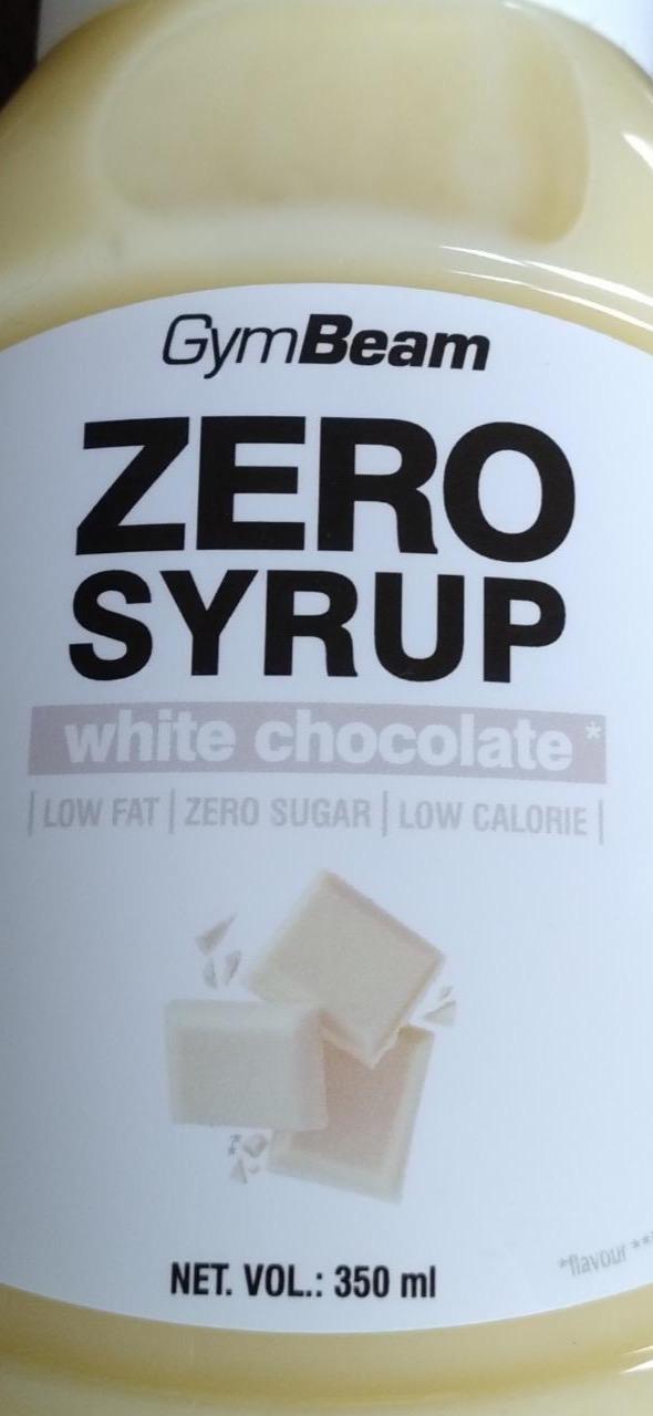 Фото - Zerosyrup white chocolate GymBeam